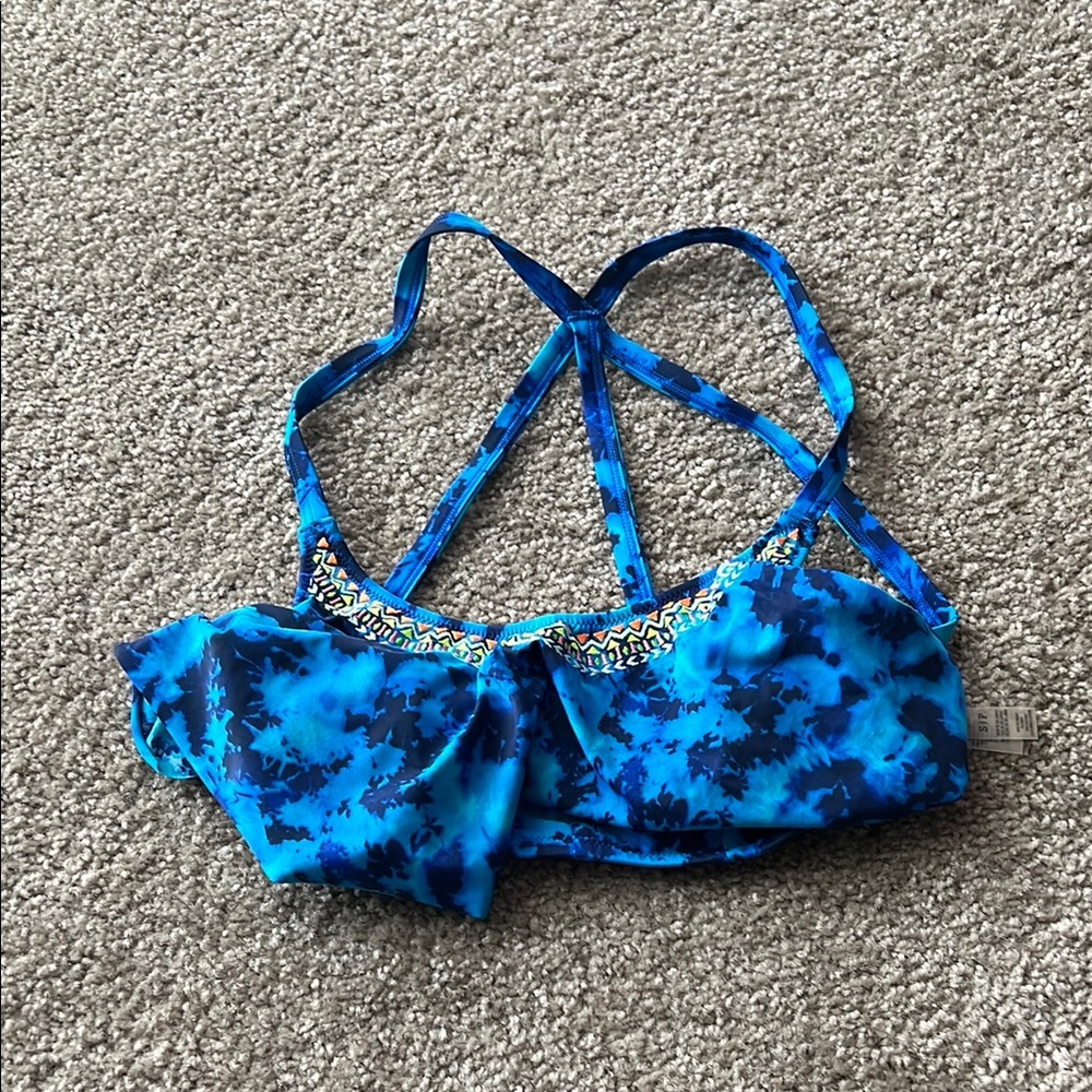 PINK Victoria's Secret Blue Tie-Dye Bikini
